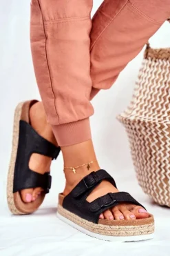 Klapki Damskie Big Star Czarne FF274664