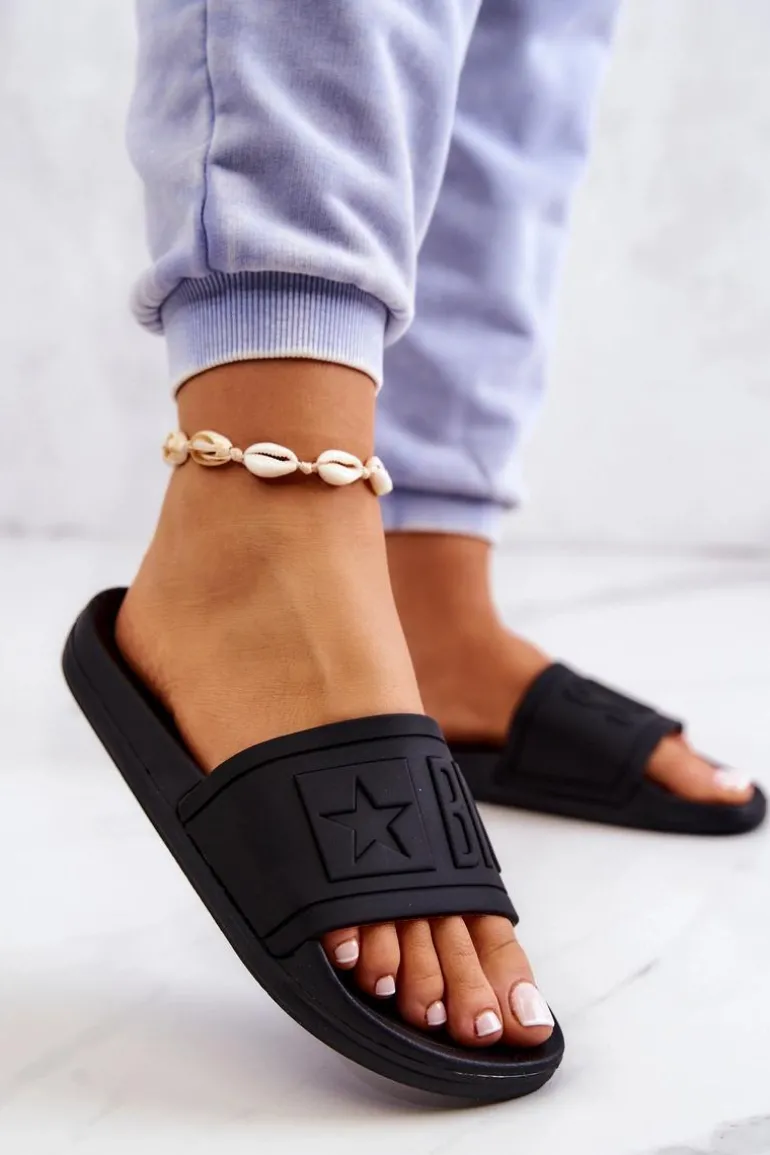 Klapki Damskie Big Star Czarne DD274A271