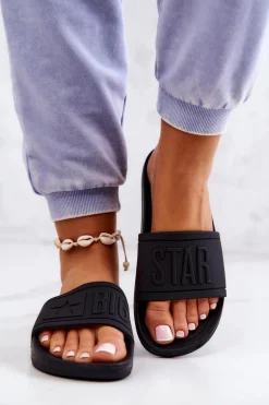 Klapki Damskie Big Star Czarne DD274A271