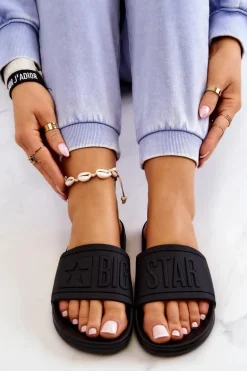 Klapki Damskie Big Star Czarne DD274A271