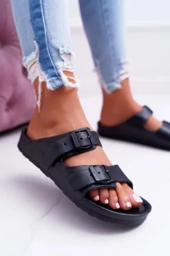 Klapki Damskie Big Star Czarne AA274A156