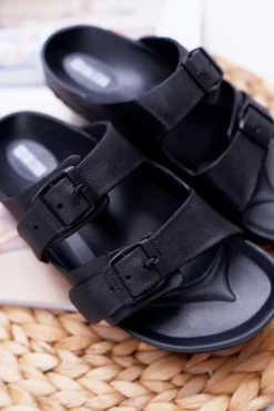 Klapki Damskie Big Star Czarne AA274A156