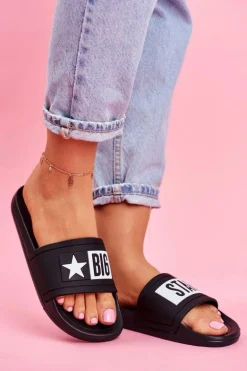 Klapki Damskie Big Star Czarne DD274A266