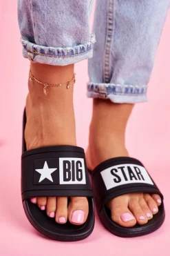 Klapki Damskie Big Star Czarne DD274A266