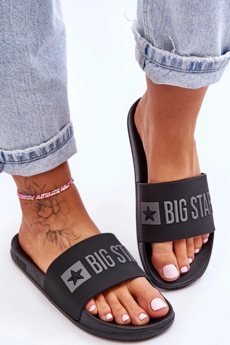 Klapki Damskie Big Star FF274A200 Czarne