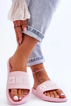 Klapki Damskie Big Star FF274A201 Różowe