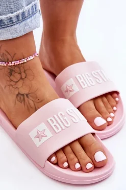 Klapki Damskie Big Star FF274A201 Różowe