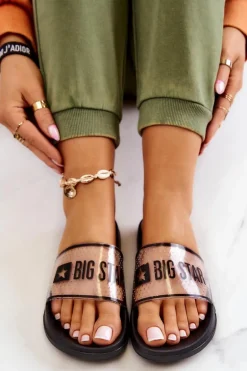 Klapki Damskie Big Star JJ274639 Czarne