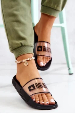 Klapki Damskie Big Star JJ274639 Czarne