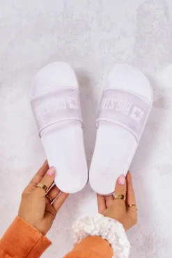 Klapki Damskie Big Star JJ274642 Białe