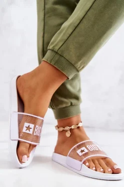 Klapki Damskie Big Star JJ274642 Białe