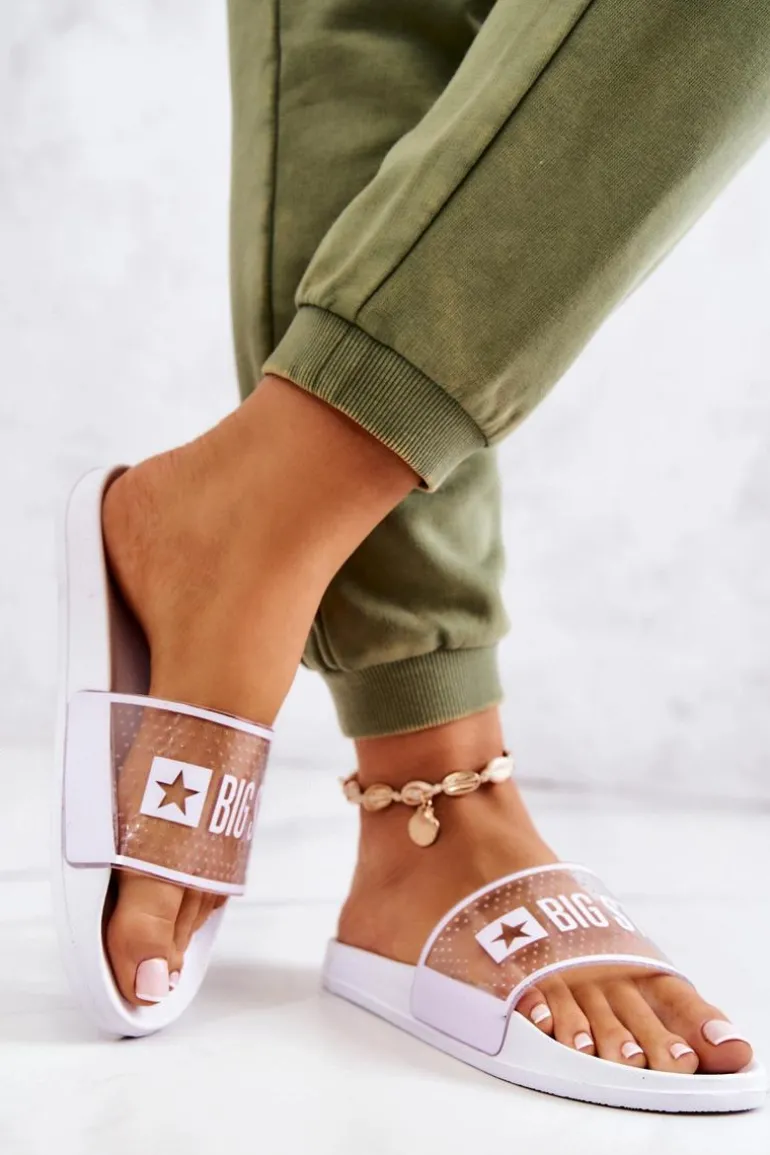 Klapki Damskie Big Star JJ274642 Białe