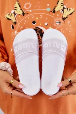 Klapki Damskie Big Star JJ274642 Białe