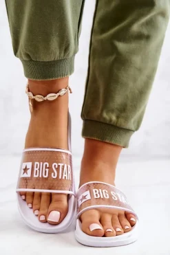 Klapki Damskie Big Star JJ274642 Białe