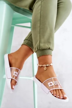 Klapki Damskie Big Star JJ274642 Białe