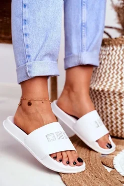 Klapki Damskie Big Star Klasyk Białe GG274044