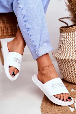 Klapki Damskie Big Star Klasyk Białe GG274044