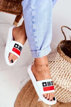 Klapki Damskie Big Star Klasyk Białe GG274047