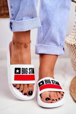 Klapki Damskie Big Star Klasyk Białe GG274047