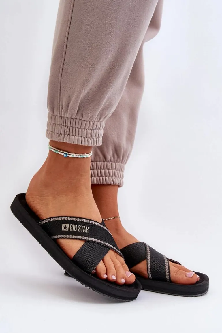 Klapki Damskie Big Star NN274A059 Czarne