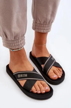 Klapki Damskie Big Star NN274A059 Czarne