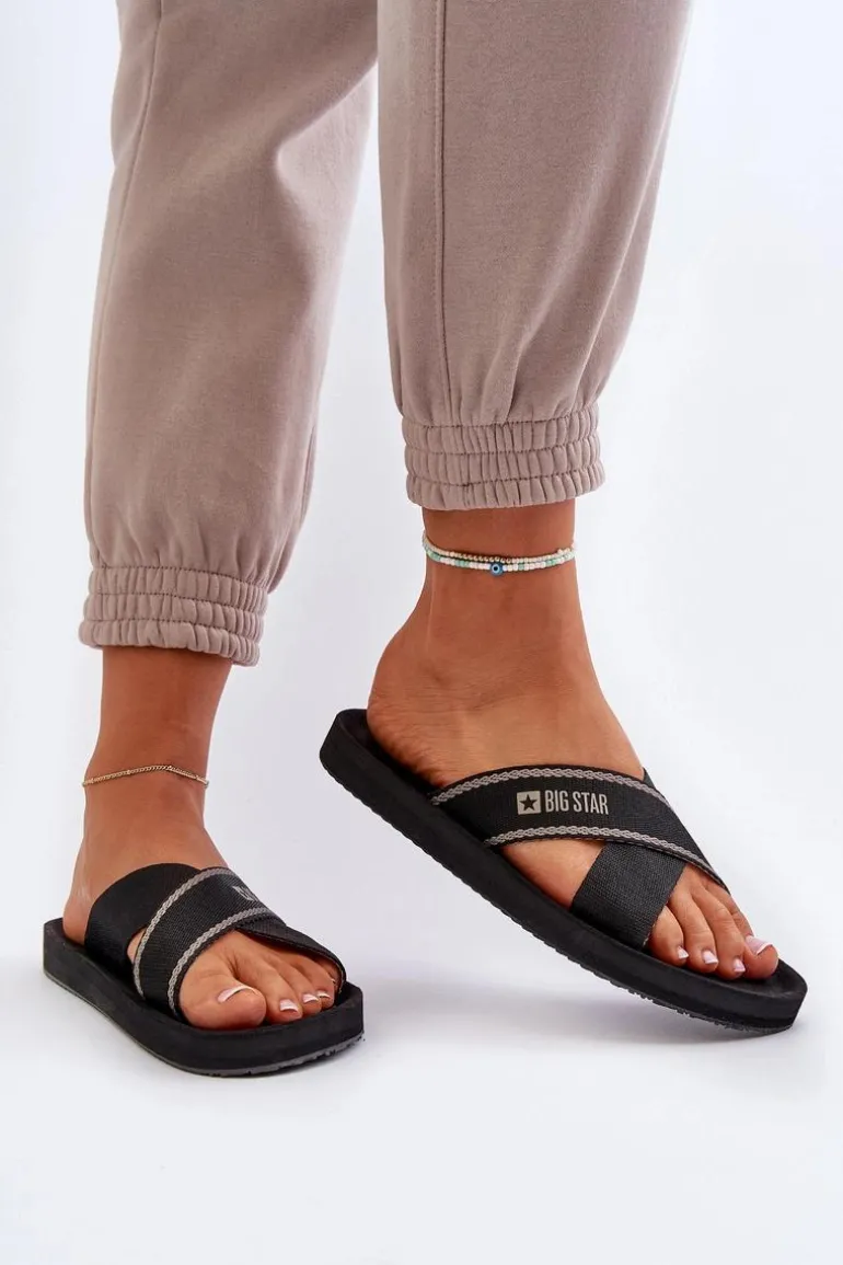 Klapki Damskie Big Star NN274A059 Czarne