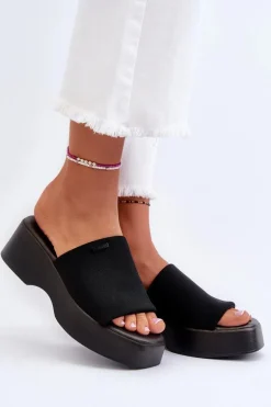 Klapki Damskie Big Star NN274021 Czarne