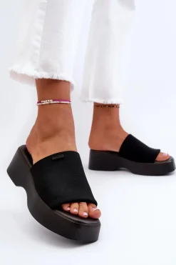 Klapki Damskie Big Star NN274021 Czarne