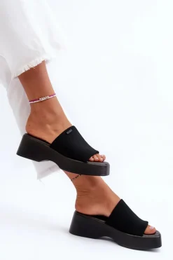 Klapki Damskie Big Star NN274021 Czarne