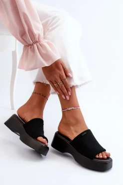 Klapki Damskie Big Star NN274021 Czarne