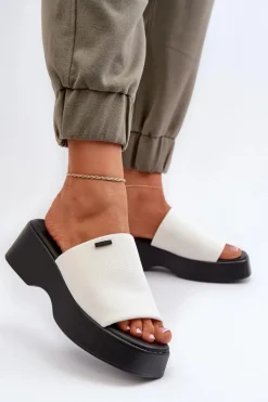 Klapki Damskie Big Star NN274022 Białe