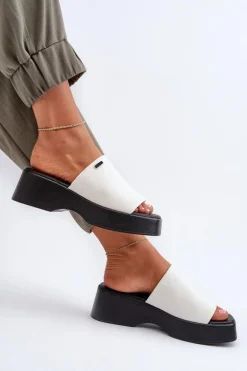 Klapki Damskie Big Star NN274022 Białe