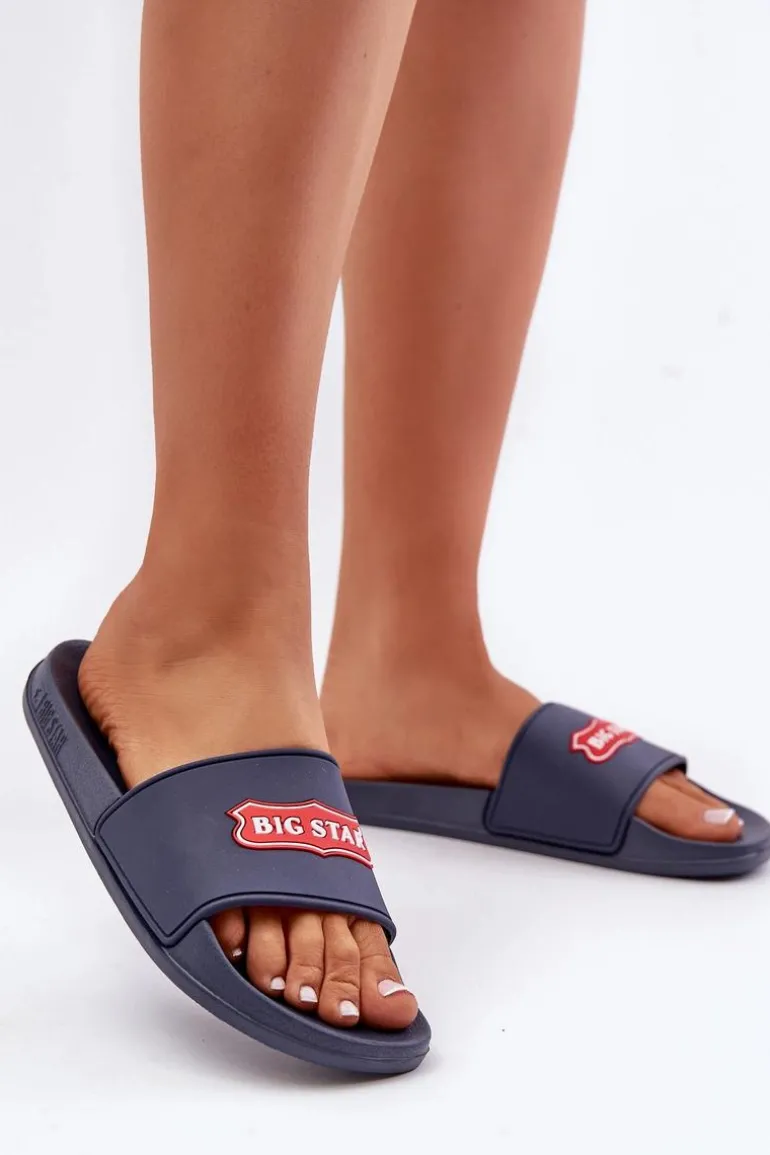 Klapki Damskie Big Star OO274039 Granatowe