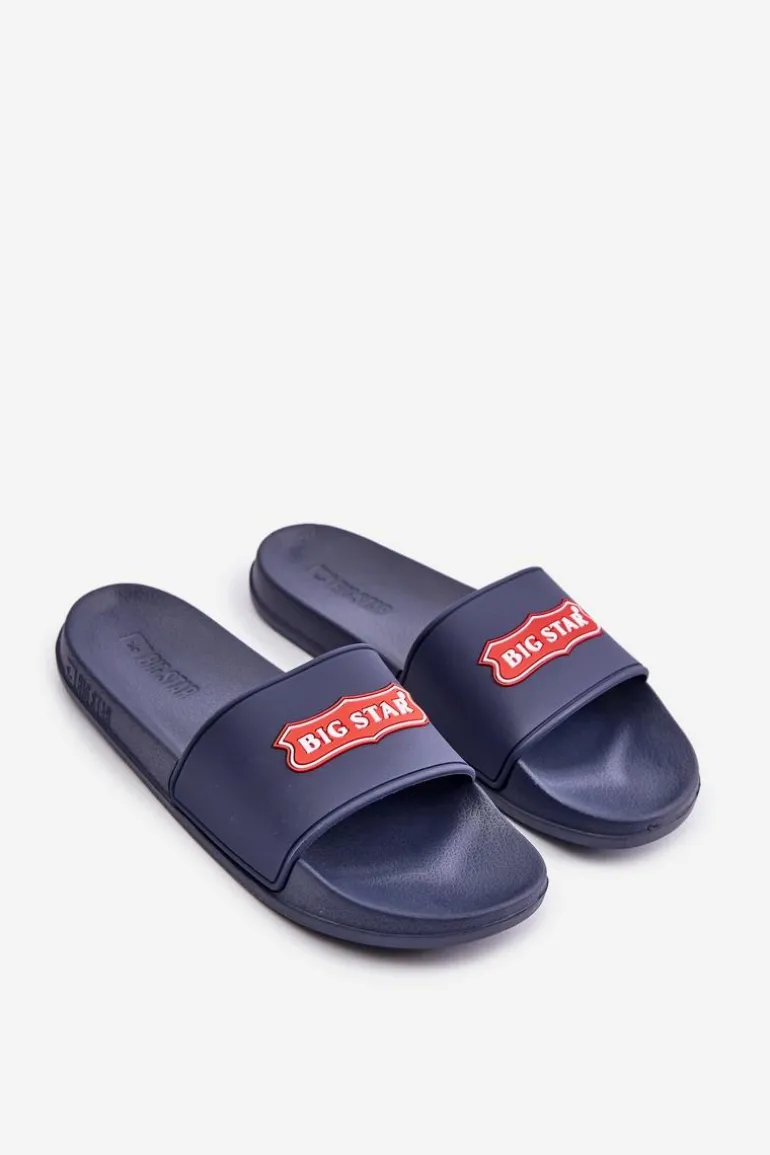 Klapki Damskie Big Star OO274039 Granatowe