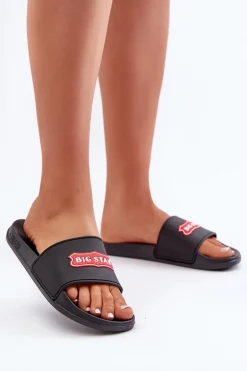 Klapki Damskie Big Star OO274038 Czarne