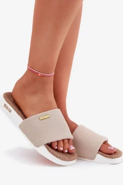 Klapki Damskie Big Star RR274A102 Beżowe