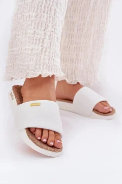 Klapki Damskie Big Star RR274A103 Białe