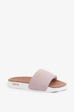 Klapki Damskie Big Star RR274A105 Jasnoróżowe