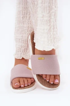 Klapki Damskie Big Star RR274A105 Jasnoróżowe