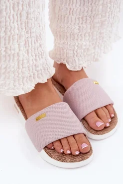 Klapki Damskie Big Star RR274A105 Jasnoróżowe