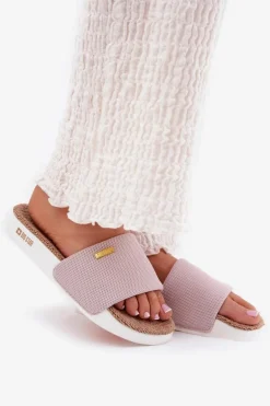 Klapki Damskie Big Star RR274A105 Jasnoróżowe