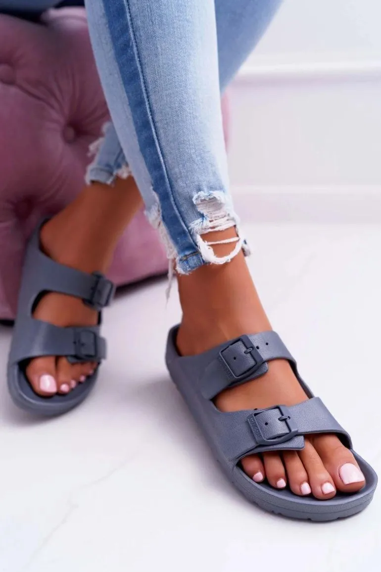 Klapki Damskie Big Star Szare AA274A155