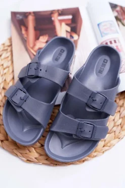 Klapki Damskie Big Star Szare AA274A155