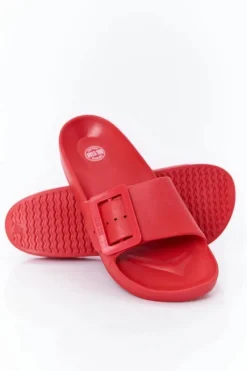 Klapki Damskie Big Star z Klamrą FF274A385 Czerwone