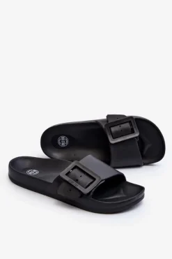 Klapki Damskie Big Star z Klamrą Czarne FF274A389