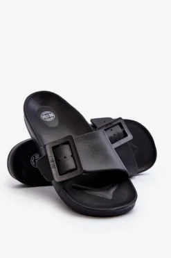 Klapki Damskie Big Star z Klamrą Czarne FF274A389