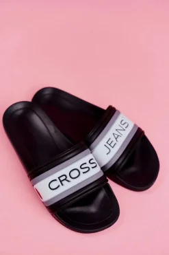 Klapki Damskie Cross Jeans Czarne FF2R4159C