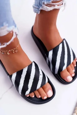 Klapki Damskie Czarne Aynna