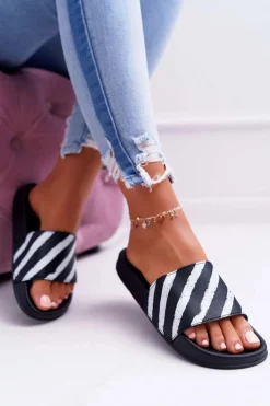 Klapki Damskie Czarne Aynna