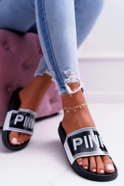 Klapki Damskie Czarne Vrita